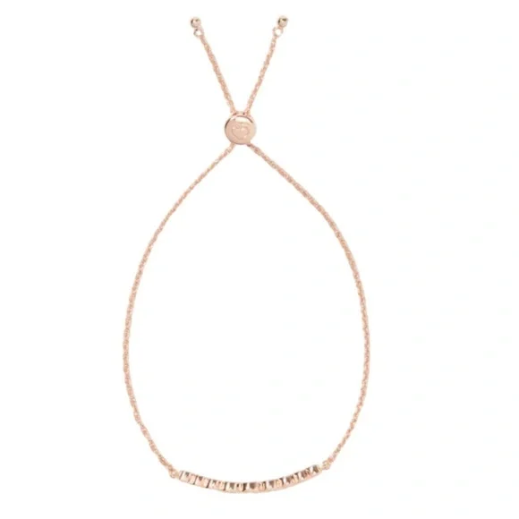 KATE SPADE • Rose Gold Full Circle Slider Adjustable Bracelet - Picture 3 of 4
